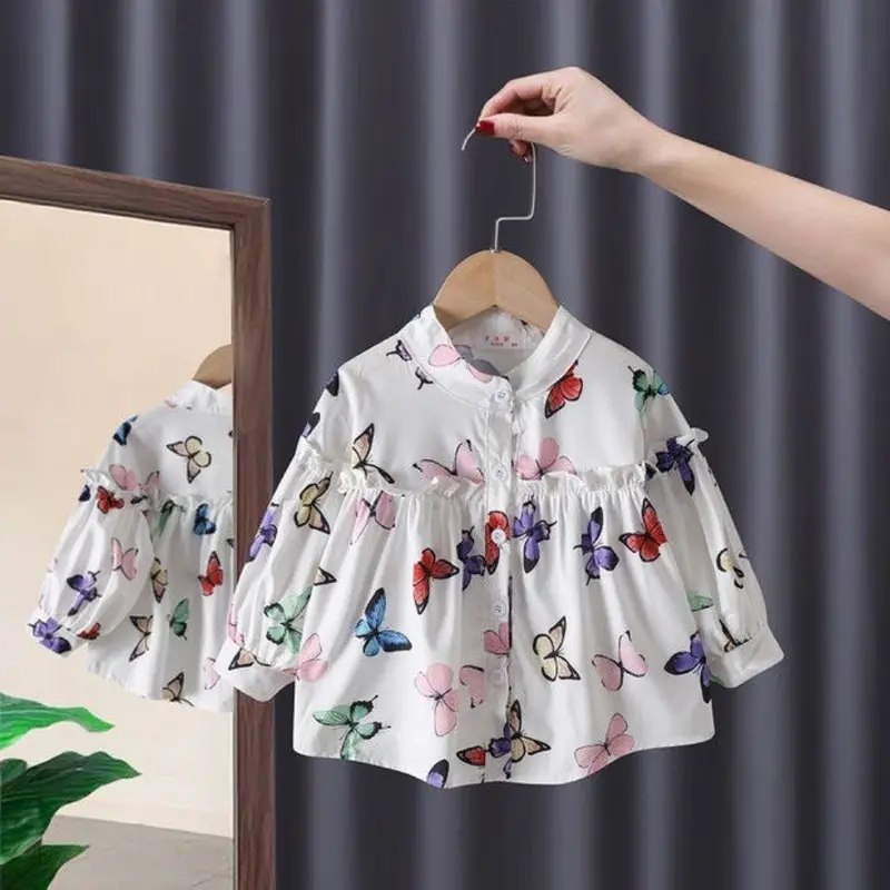 Baju Gaya Korea Perempuan, Longgar, Lengan Puff, Baju Anak Patung ...