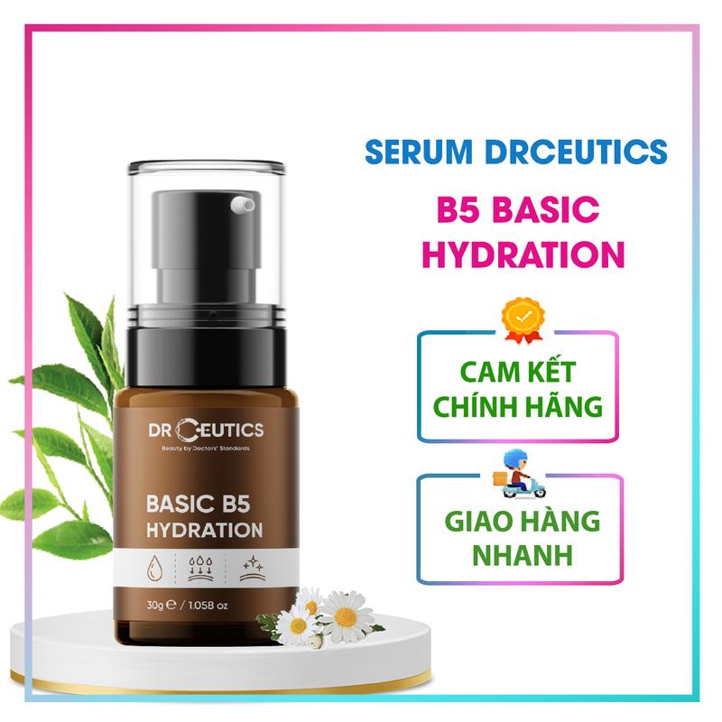  Tinh chất dưỡng Serum B5 basic DrCeutics Cấp Ẩm Chăm Sóc Da Dầu Mụn Làm Đẹp Da - 30ml 