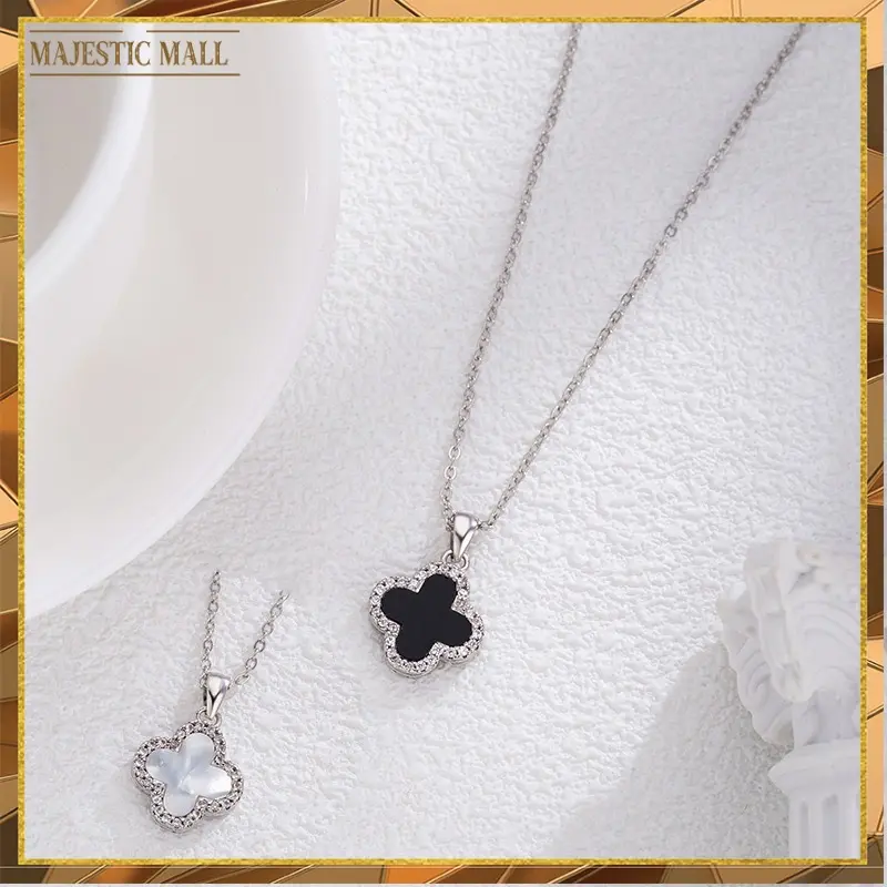 Kalung Cantik Liontin Clover Model Terbaru 1275