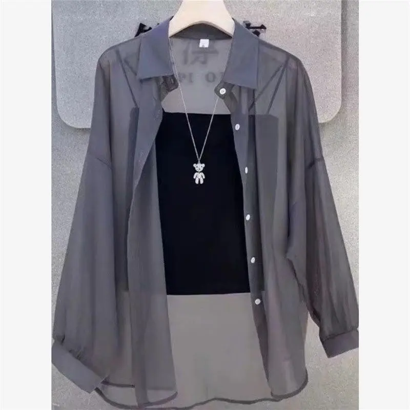 Quần Áo Chống Nắng, Áo Khoác Cardigan Nữ Mùa Hè, Chất Liệu Lụa Lạnh Thoáng Khí, Chống Tia Cực Tím, Dài Tay, Áo Voan Mỏng, Hàng Mới Về 2024 0
