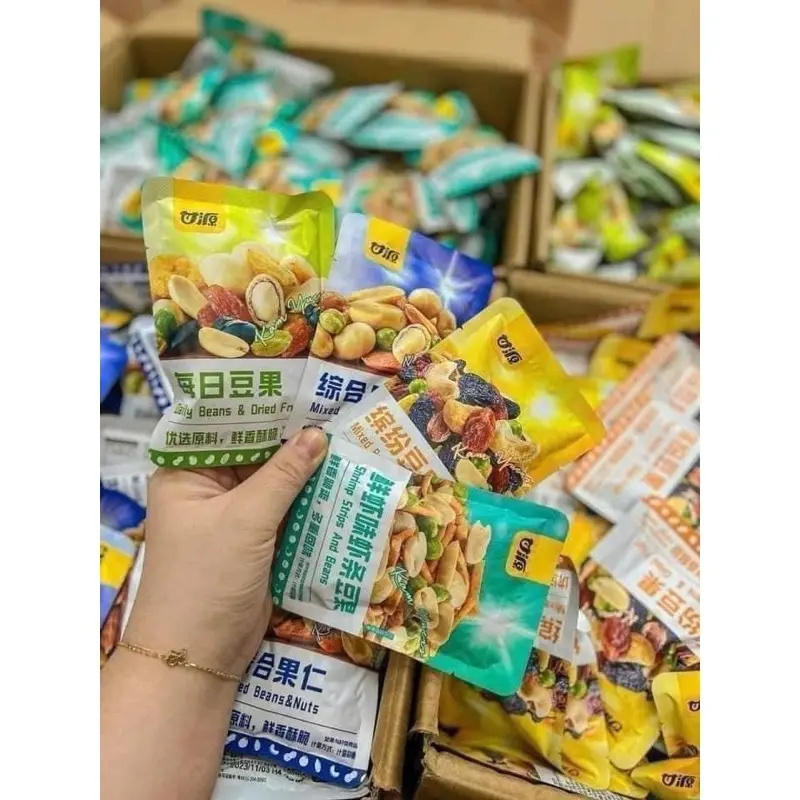 1kg Gói Hạt Mix Dinh Dưỡng GANYUAN gói, Mix Trái Cây Sấy Giòn, Hạt Ngũ Cốc Sấy Khô Tẩm Tẩm Vị Nội Địa, Ít Chất Béo Vị Trái Cây Tự Nhiên - Food có túi ngũ cốc ăn sáng ngũ cốc & yến mạch có không caffeine 7 3