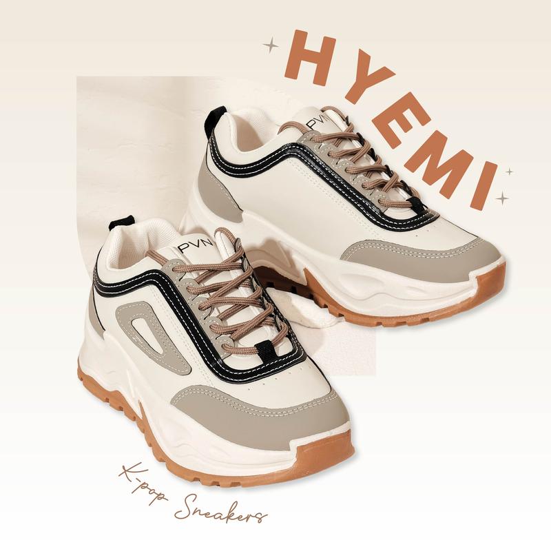 Product Introduction of PVN Hyemi K-pop Sneakers Cream shoes casual sport wanita 606 1