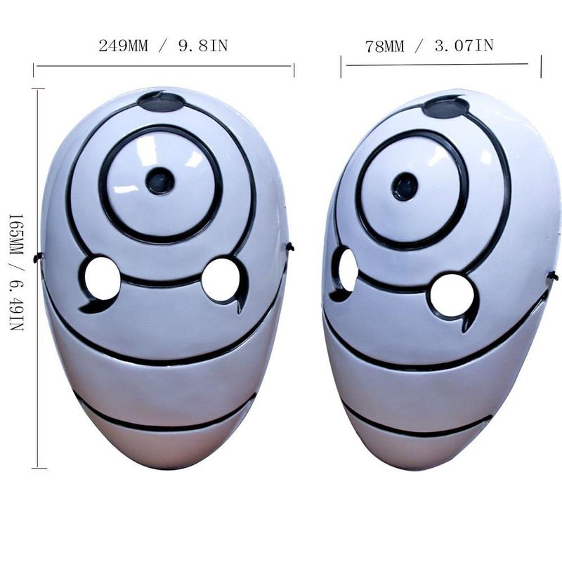 Sharingan Cosplay Naruto, Uchiha Madara với Đạo Cụ Trình Diễn Người Đàn Ông FEI Mặt Nạ Trắng Trái Đất, Phát Sáng, Nhân Vật Naruto 5