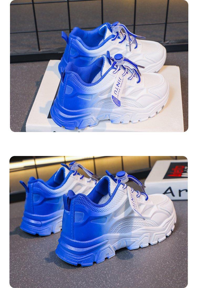 Product Introduction of New model for March 2025, fashionable new Korean version of children's mesh shoes, white shoes, female student running shoes soft bottom 15