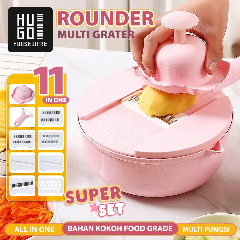 Parutan Sayur Buah Multifungsi Parutan Set 11in1 Peeler Pemotong Pengupas Serbaguna Kitchenware