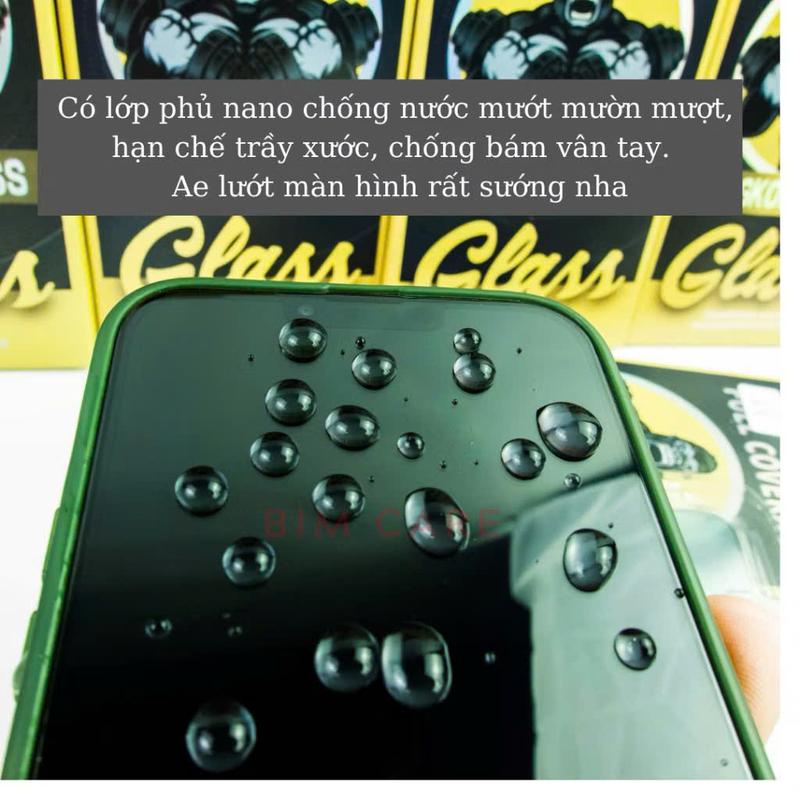 [Tặng 1 Kính] SET 5 Kính Cường Lực Tự Dán KINGKONG GLASS Chống Nhìn Trộm Có Khung Trợ Dán Full Màn Iphone 4
