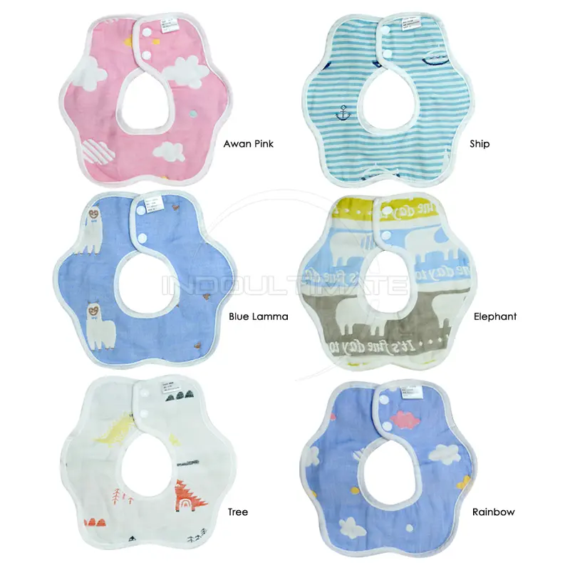 Slaber Kain Bayi BY-654-ST Slabber Bayi Baby Bib Sleber Slaber Makan Bayi Celemek Makan Bayi Clemek Air Liur Bayi Tatakan Makan Bayi Tatakan Air Liur 1