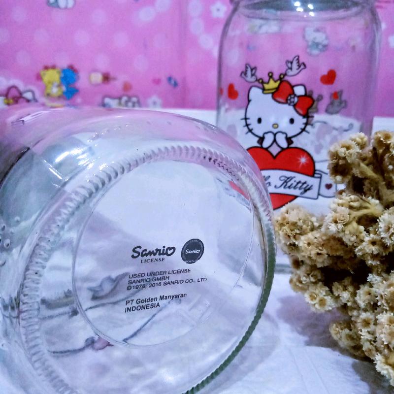 Toples Kaca | Jar Kaca | Toples Hello Kitty 1000 ml 1