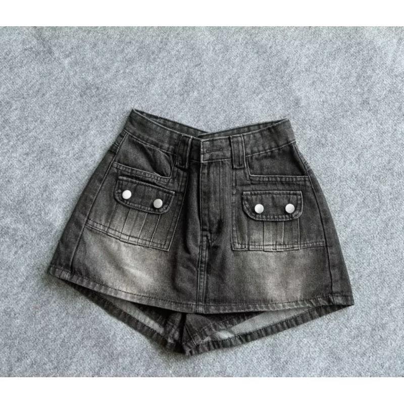 ￼Quần váy bigsize lưng cao túi nút mã 515 4