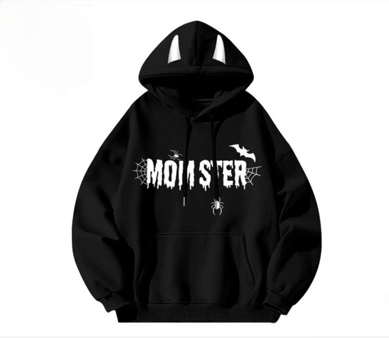 áo hoodie unisex nam nữ hoạ tiết con nhện kiểu dáng cute thời trang Menswear