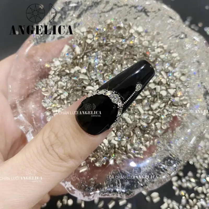 Đá khối mini trang trí móng đá khối Làm Nail 100 viên 0