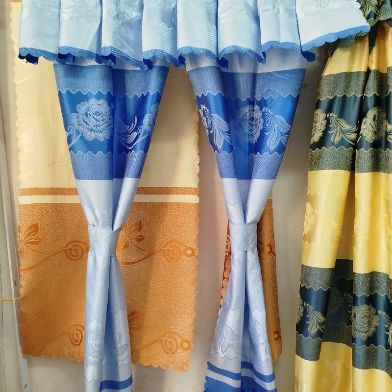 rèm cửa sổ,cửa buồng  xếp ly vải gấm thêu loại 1 cản sáng cản nắng