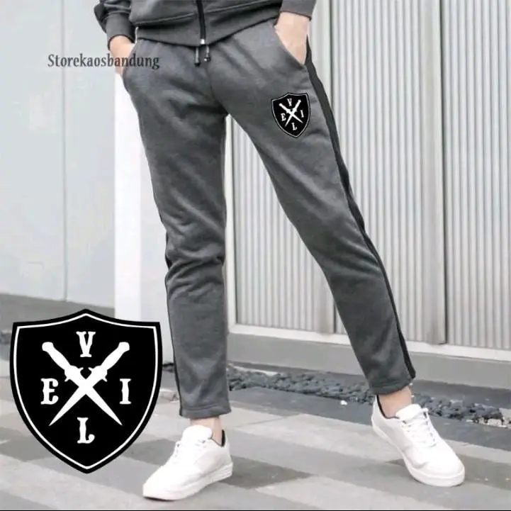 Celana Olahraga Serbaguna Ternyaman Unisex SWEATPANS sport Abu Pria Wanita 2