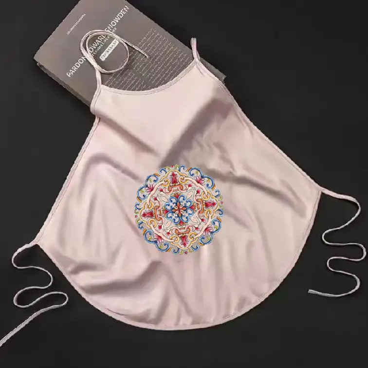 Áo Yếm Lụa Lạnh Một Lớp, Dành Cho Người Lớn, Đồ Lót Gợi Cảm, Áo Vest, Đồ Ngủ, Phong Cách Cổ Điển, Dành Cho Phụ Nữ, In, Bộ Sưu Tập Mùa Hè, Hàng Mới Về 2024
