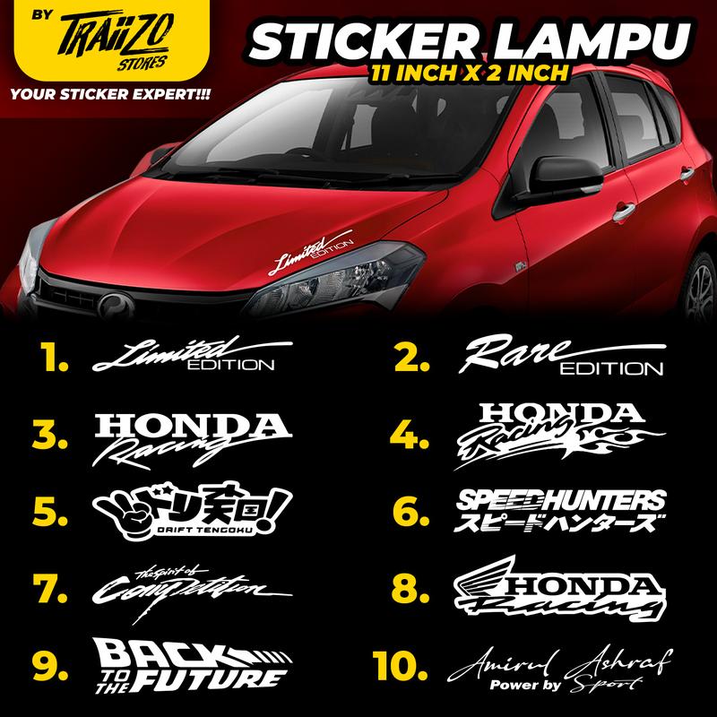 Sticker Lampu Depan 11inch Accessories Automotive Car Kereta - TikTok ...