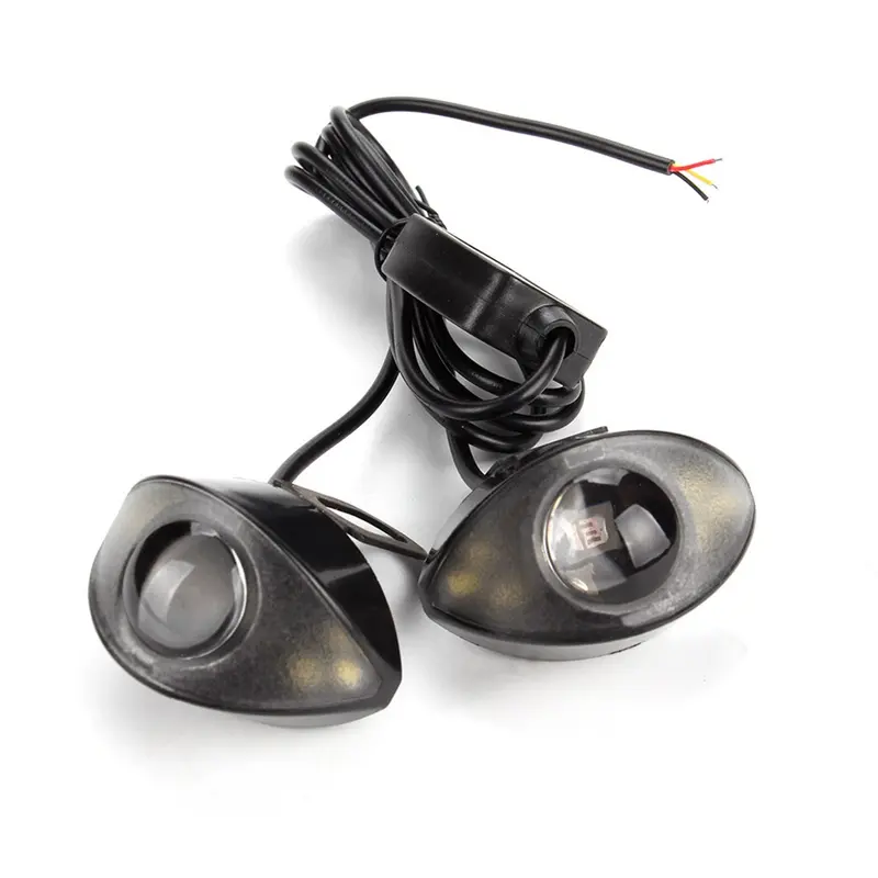 Product Introduction of Đèn pha LED xe máy, Đèn pha bên ngoài nhấp nháy, với ống kính 0