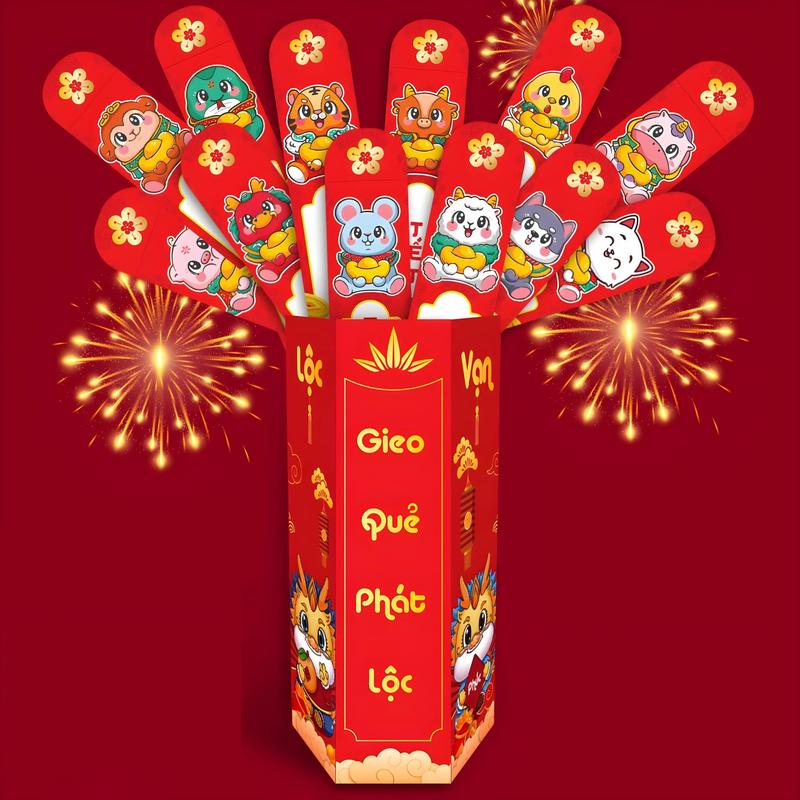 Hộp 12 Bao lì xì gieo quẻ tết thiết kế độc quyền mẫu mã sang chảnh