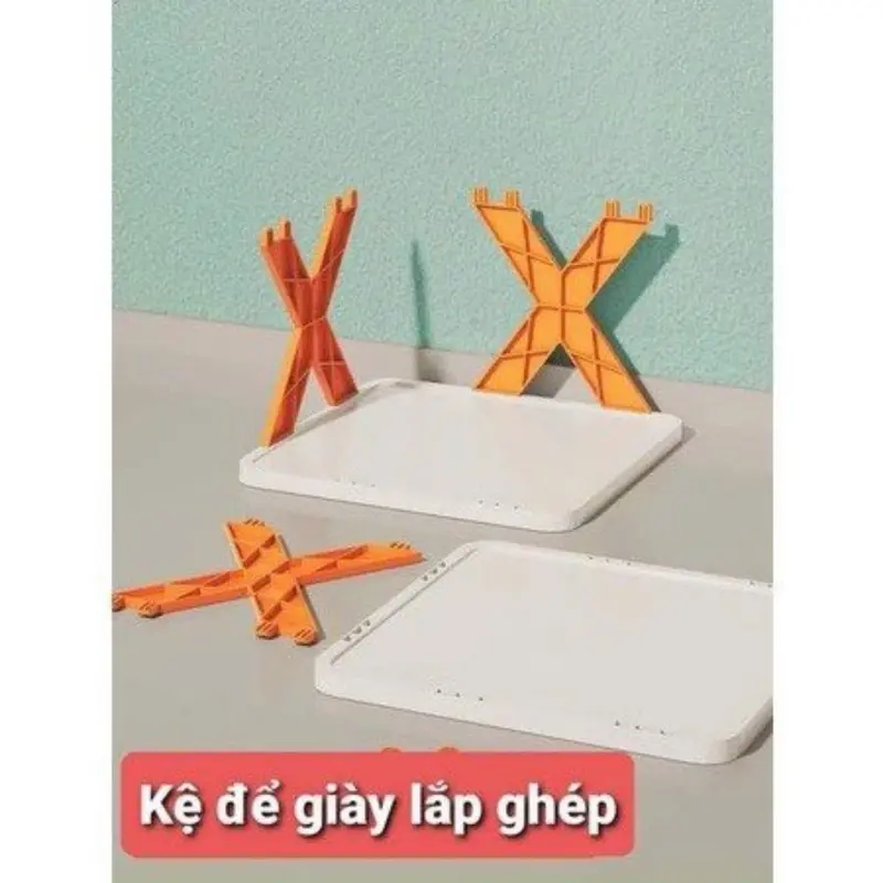 Kệ Giày Dép Chữ X Lắp Ghép 5 Tầng - Tiện Lợi, Tiết Kiệm Không Gian 1