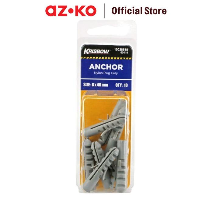 Gambar AZKO Krisbow Fisher Sekrup Nylon Plug 8X40mm Skrup Fischer Nylon Alat Perkakas dari AZKO ID Kota Administrasi Jakarta Pusat Tokopedia