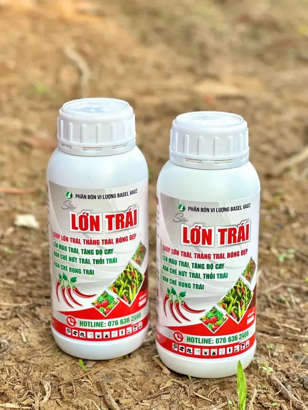Phân bón lá Siêu Lớn Trái cho ớt, rau màu 500ml -  Giúp trái lớn nhanh, dưỡng trái đẹp màu và nặng kí 4