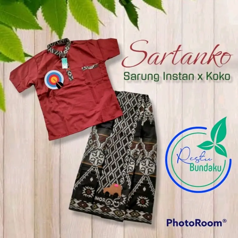 SARTANKO | Setelan Sarung Instan x Koko Anak, Hampers Ulang Tahun, Kado Khitan, Ngaji 0
