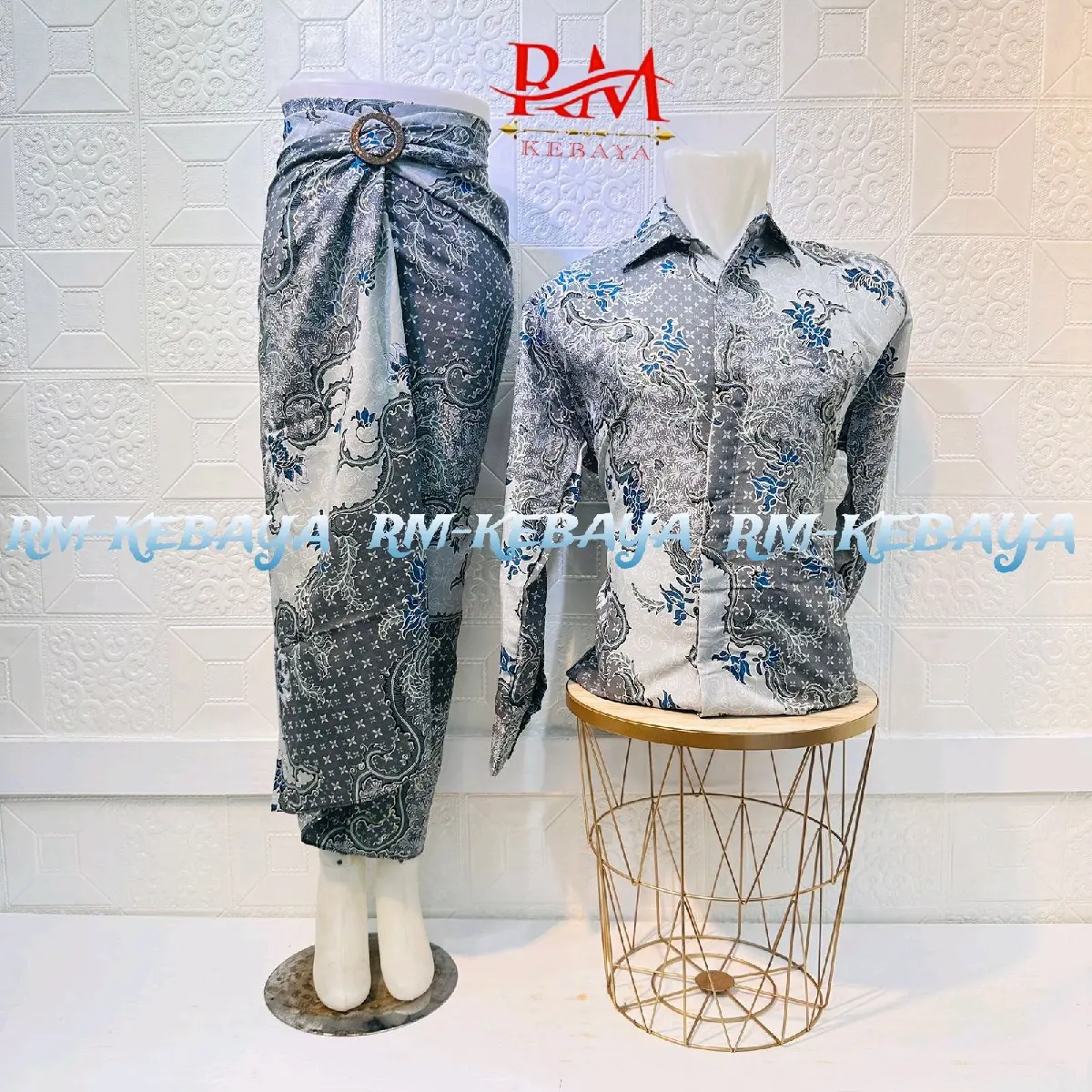 BAJU BATIK COUPLE ROK LILIT / BATIK COUPLE / KEMEJA BATIK COUPLE / SET BATIK COUPLE ROK BATIK / STELAN KEMEJA BATIK