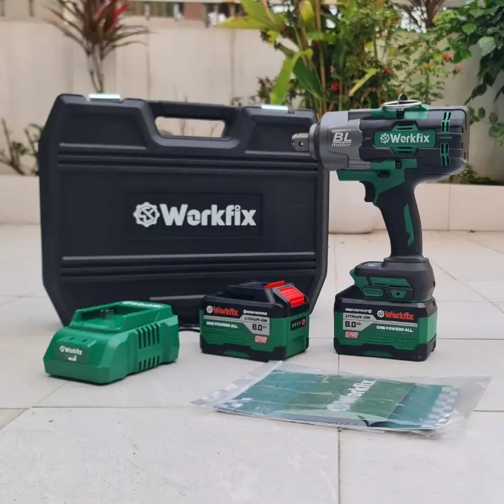 Máy Siết Bulong Khủng Workfix 2100, Đầu 3/4 Lực Siết 2100nm Mở Cả Bulong Cần Cẩu 2