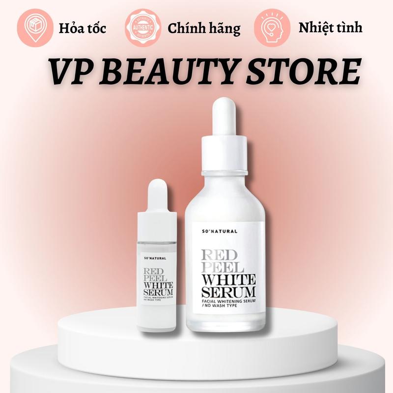 Tinh Chất Hỗ Trợ Dưỡng Trắng So Natural Red Peel White Serum _ Trắng