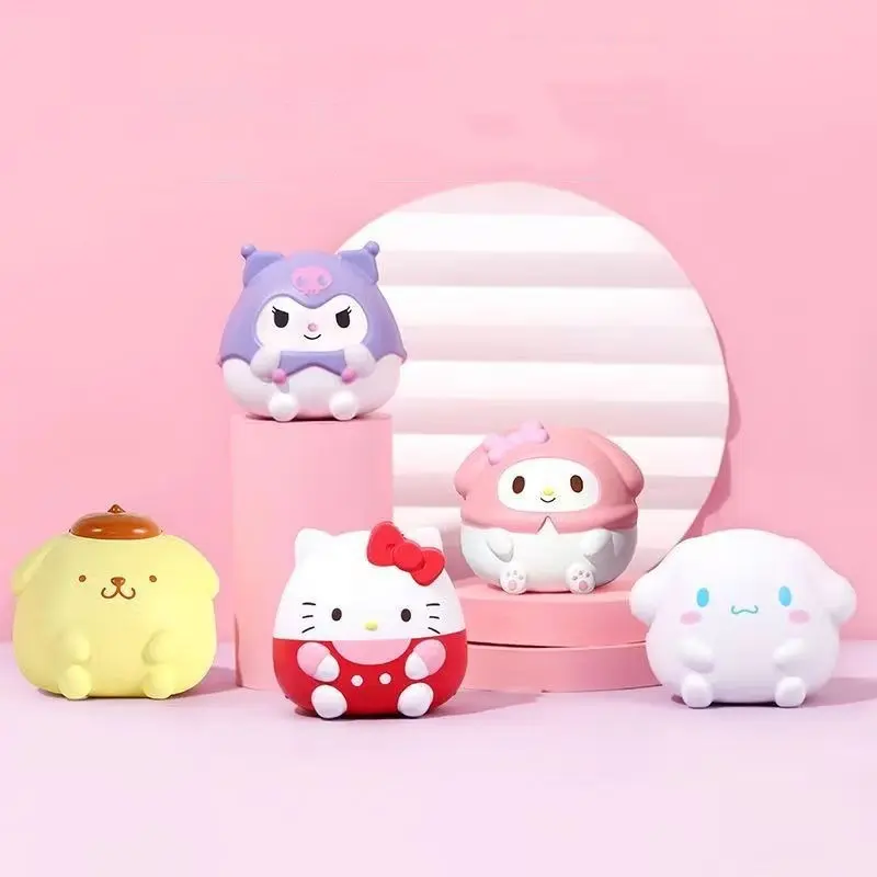 Mainan Squishy, Sanrio, Pic Pic Pic, Berbentuk, untuk Melegakan Tekanan, Hadiah Hari Jadi untuk Rakan-rakan Kucing Putih Bola Putih Bola Lembut Toys