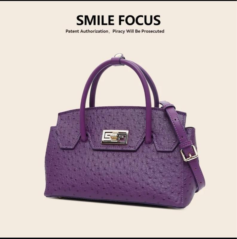 Product Introduction of [ Túi Hoàng Gia] SF 2637-1 Smile Focus. Chuẩn Chính Hãng, Da bò, Màu tím Sang Trọng, Thời Thượng 4