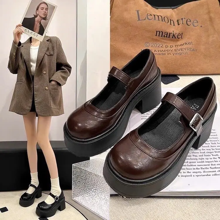 [ MUA 1 TẶNG 1 ]  Giày tiểu thư công chúa lolita form 1.5 mới nhất mùa thu đông 2024 G89 - Tặng 1d tất thêu hình ngẫu nhiên 3