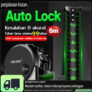 Alat Ukur Tebal Neon Tahan Air, Pita Pengukur Kelas Industri Presisi Tinggi Baja Tahan Karat 3M/7.5M/10M