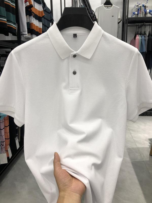 Product Introduction of Boxy cropped polo shirts plaid summer high-end men's polo shirt short sleeve cotton polo collar casual high-grade shirt top men's T-shirt Tropical Human 2