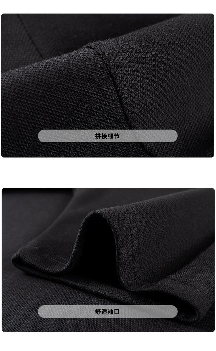 Product Introduction of Basic three colors! 290g heavy polo short-sleeved t-shirt, summer solid color loose lapel top is simple and comfortable 17