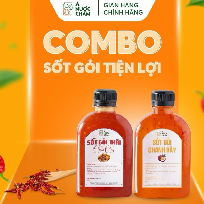 Combo 2 hũ sốt trộn gỏi, chấm gỏi A Nước Chấm, trộn salad, chua ngọt tiện lợi Nước Sốt Gia Vị