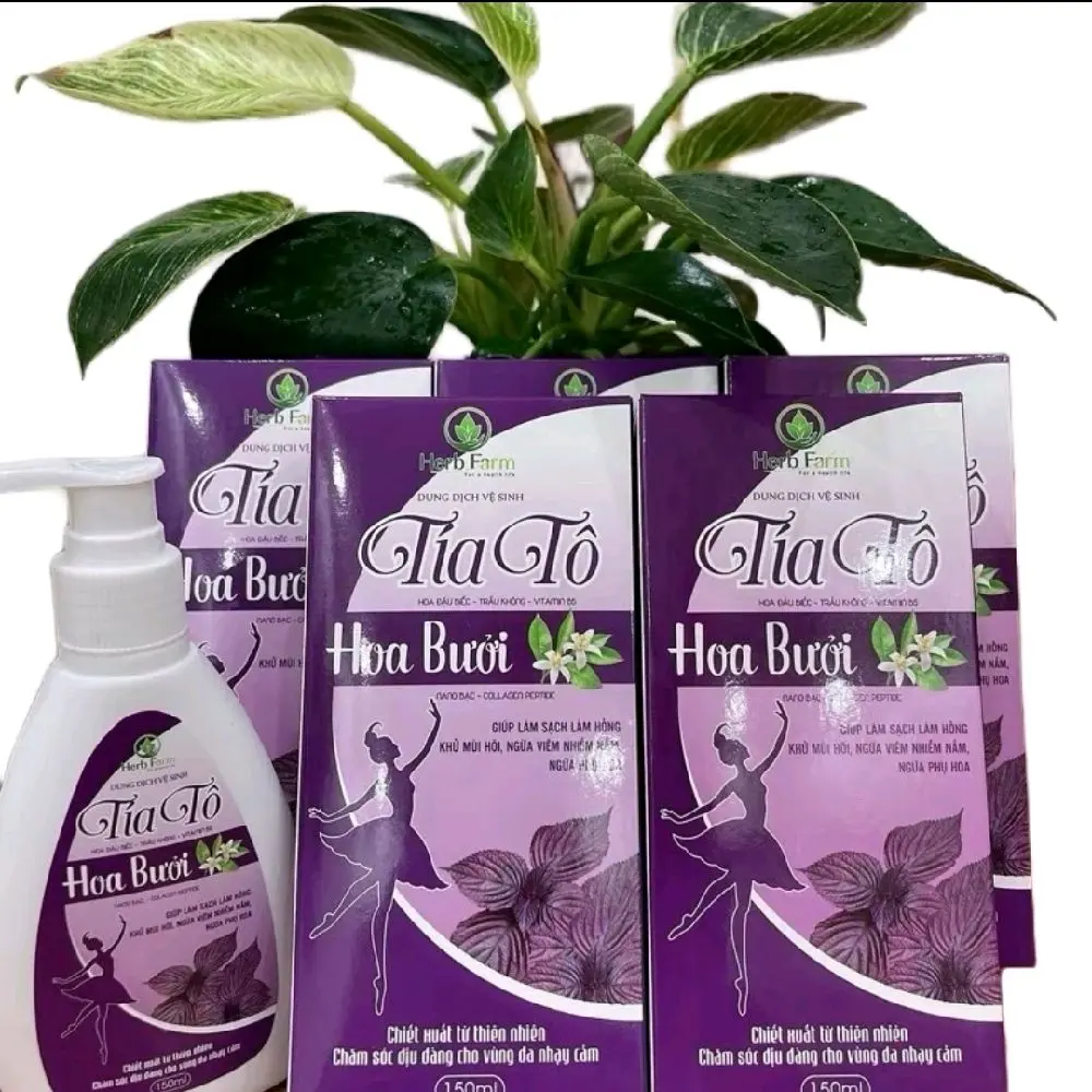 { Combo 5 Chai} Dung Dịch Vệ Sinh Phụ Nữ Tía Tô Hoa Bưởi Không Chứa Cồn Thể Tích 150ml / 1 Chai Women