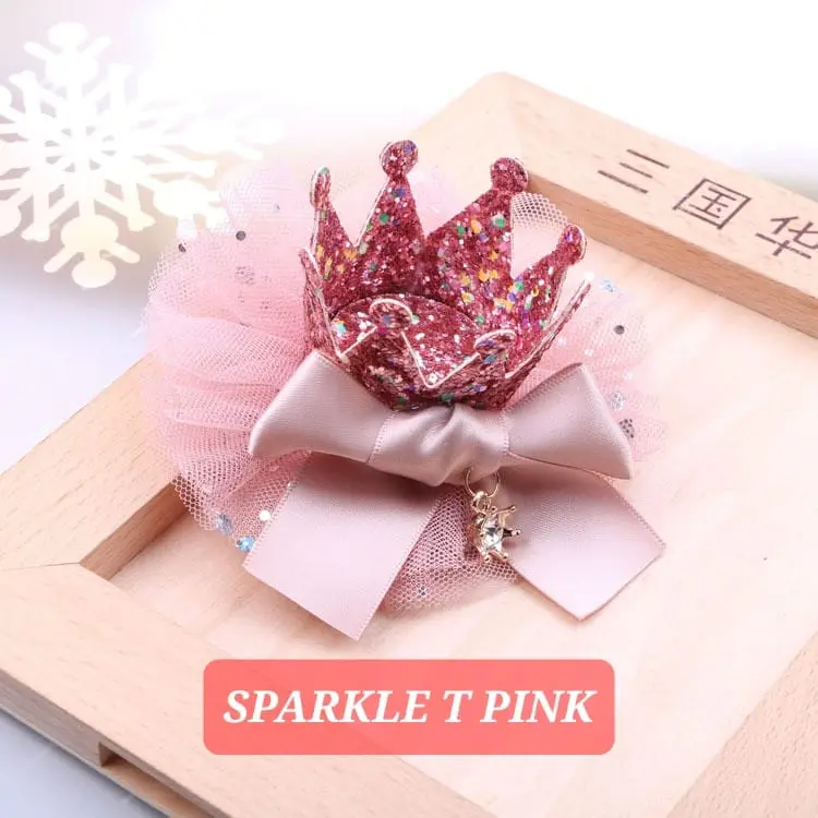 BAJUKIDDIE SPARKLE TIARA CLIP JEPIT RAMBUT MAHKOTA ANAK AKSESORIS KOREA PRINCESS ULANG TAHUN PESTA Fashion 3