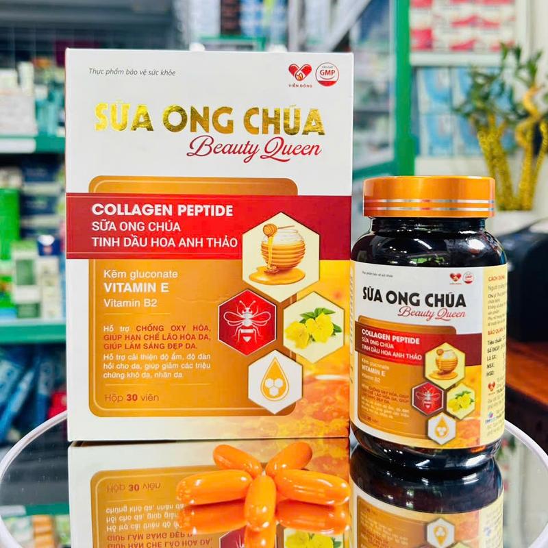 Viên uống hỗ trợ trắng đẹp da SỮA ONG CHÚA (Lọ 30 viên) - Hỗ trợ làm sáng đẹp da, hạn chế lão hoá, tăng đàn hồi. 3