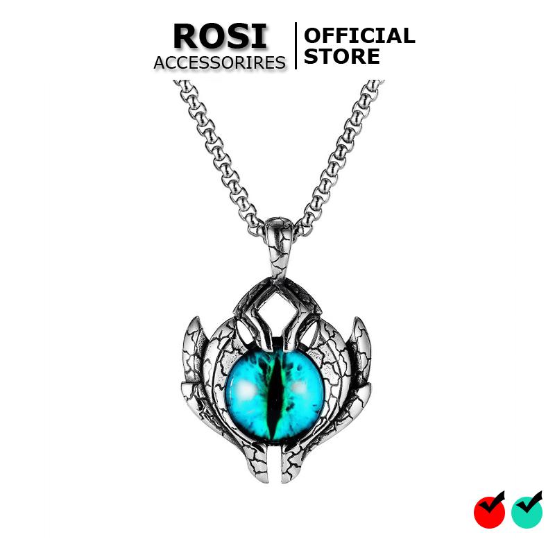 Dây chuyền nam con mắt quỷ mặt sừng vòng cổ ác ma cực đẹp nhiều lựa chọn