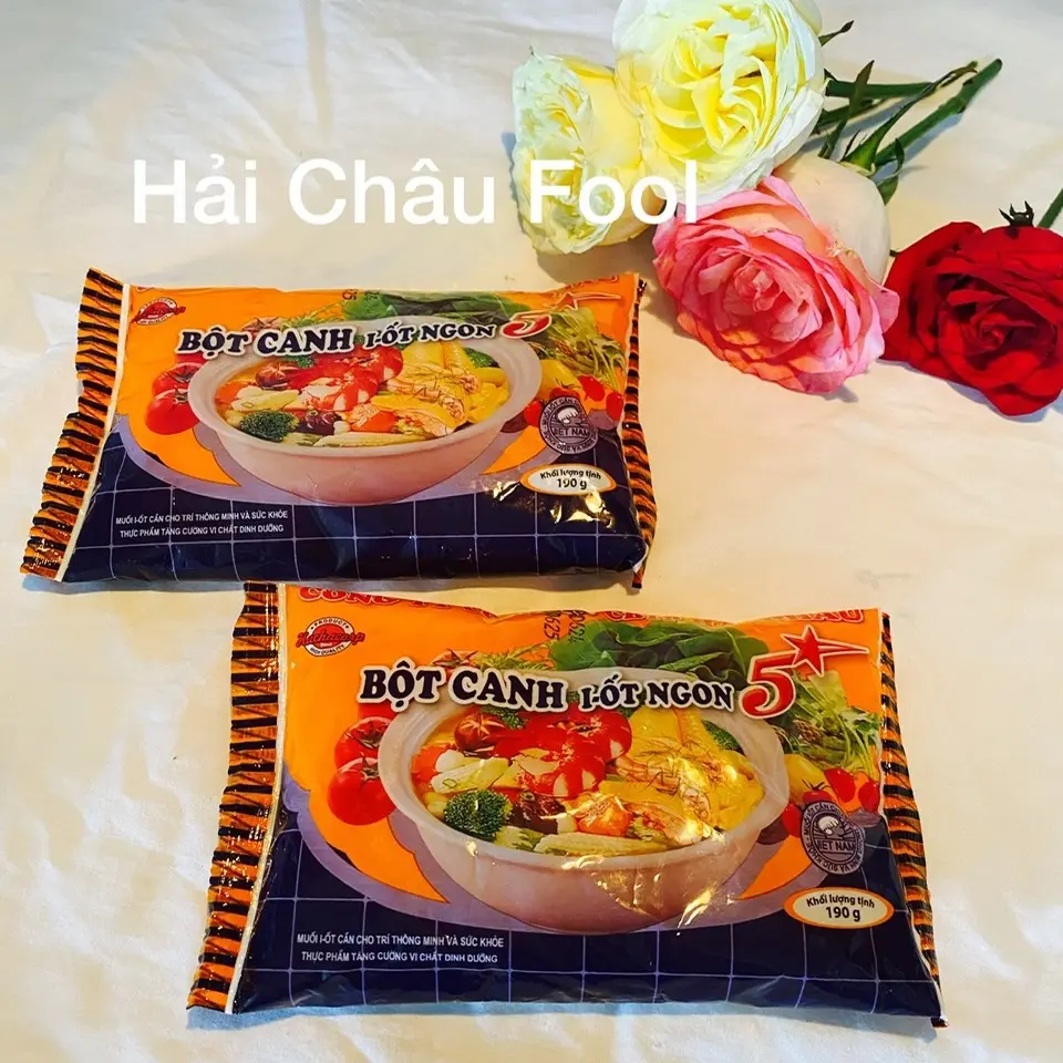 Combo 5 Gói Bột Canh I-Ốt Hải Châu gói 190g Mới DATE MỚI Chua
