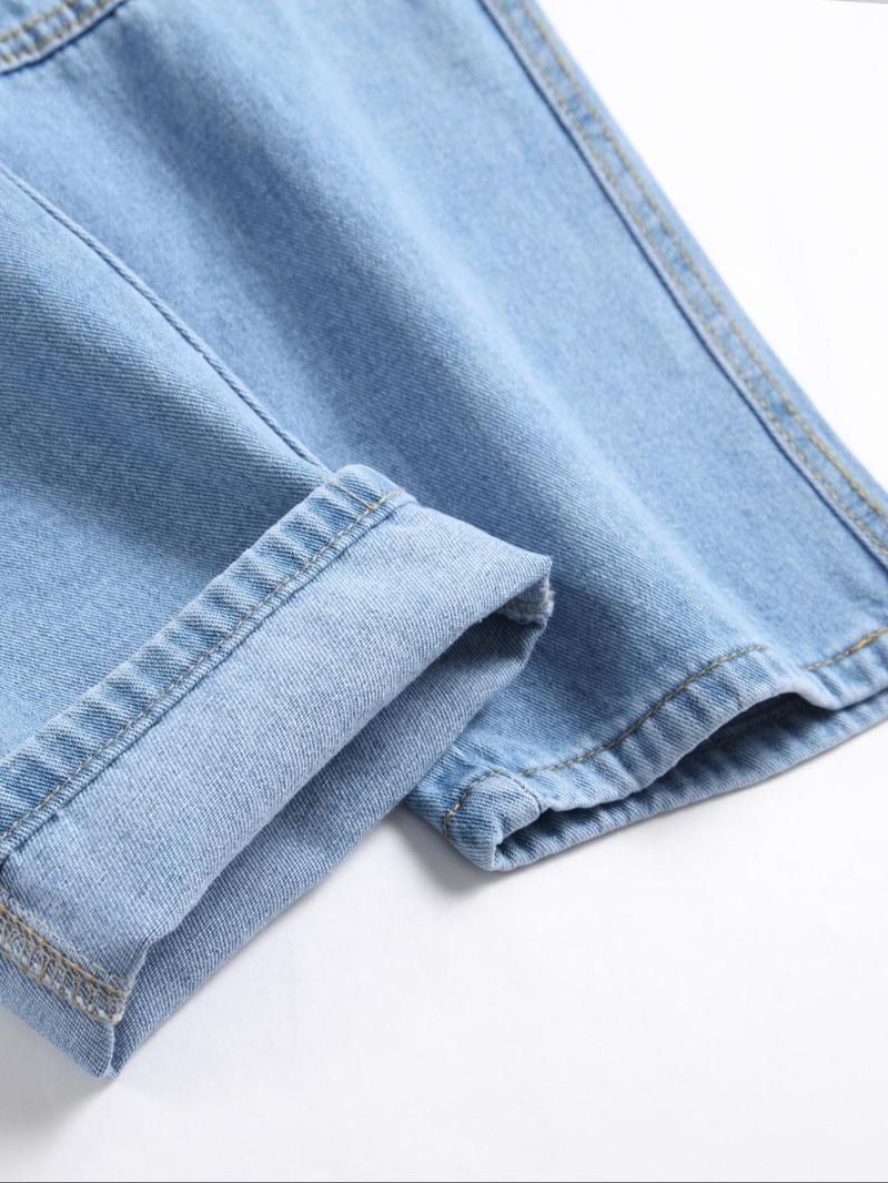Product Introduction of Men's Flap Pocket Button Fly Cargo Jeans, Regular Fit Casual Street Comfy Denim Pants for Daily Wear, Woven Bottoms for All Seasons, Cotton 10