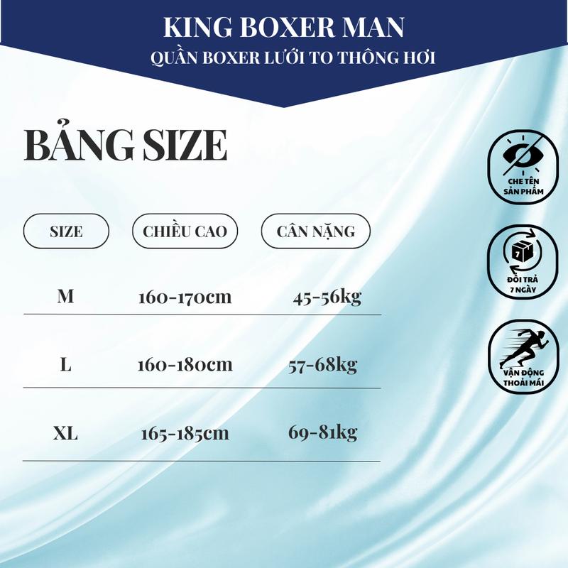 Product Introduction of QUẦN Boxer Sịp Đùi Lưới To Thông Hơi Cao Cấp Co Giãn 4 Chiều Thông Hơi Thoáng Khí [408] 0