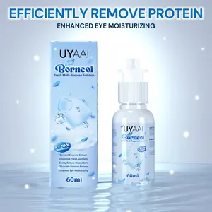 （COD）UYAAI Borneol Fresh Multi Purpose Borneol Essence Contact Lens Care Solution 60ml