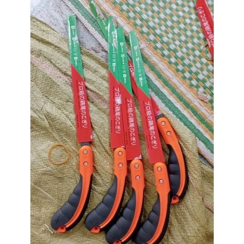 CƯA CÀNH CẦM TAY MINI - CƯA LÁCH CÁN CAO SU DỄ CẦM - luoi CHỐNG RỈ--- 3