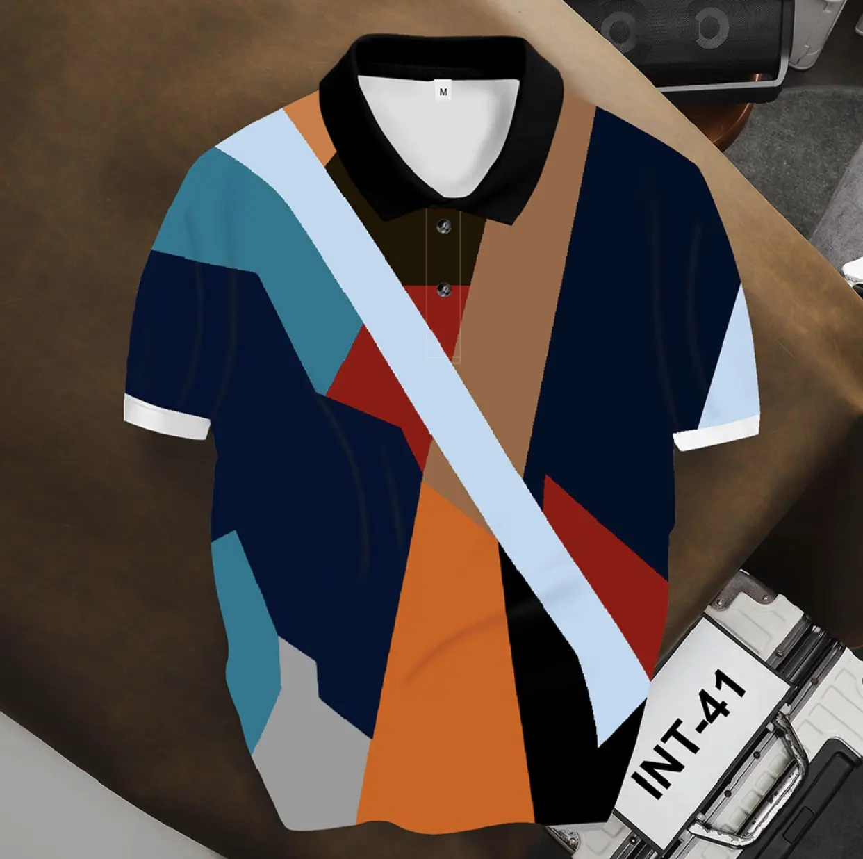 áo POLO INT-41 (sư Thích Minh Tuệ) thun cổ bẻ - áo polo  nam/nữ phong cách mùa hè, vải Poly Thái thoáng mát. Menswear