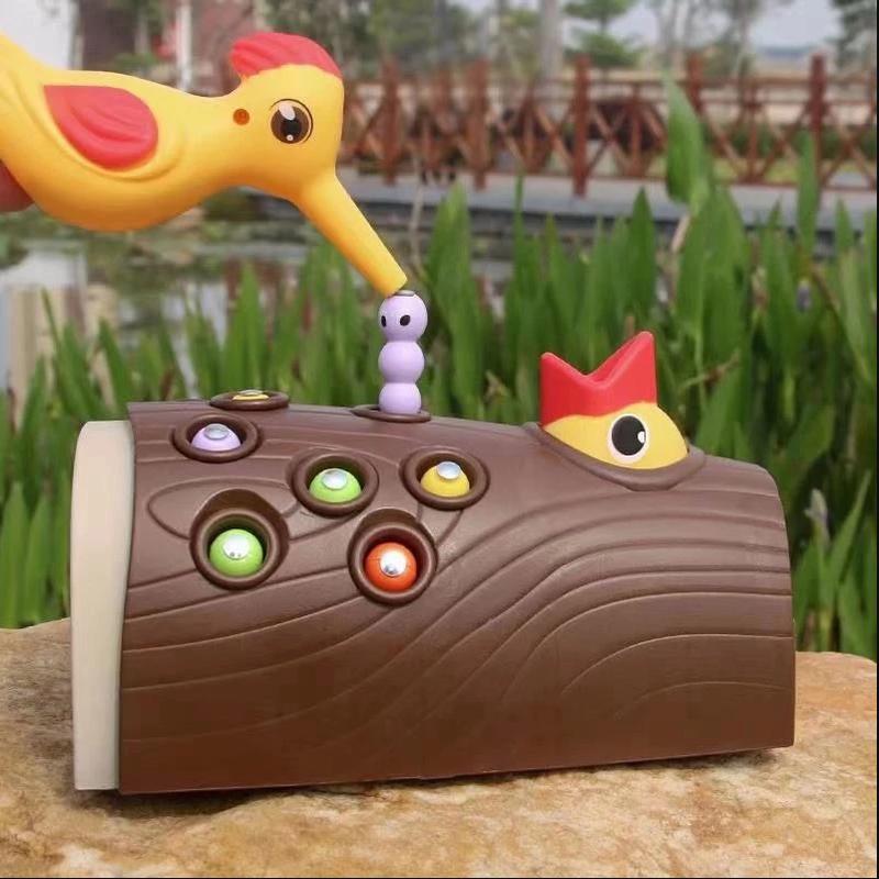 Bộ đồ chơi chim ăn sâu và gõ kiến bắt sâu cho bé phát triển trí tuệ Montessori 5