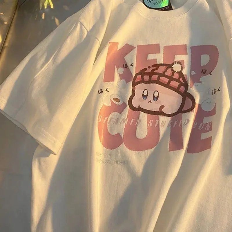 T SHIRT KEEP CUTE PREMIUM GEMOY Baju Kaos Ootd Atasan Wanita Kekinian Fashion Outfit Korean Style Bahan Cotton Combad 24s Tebal 1
