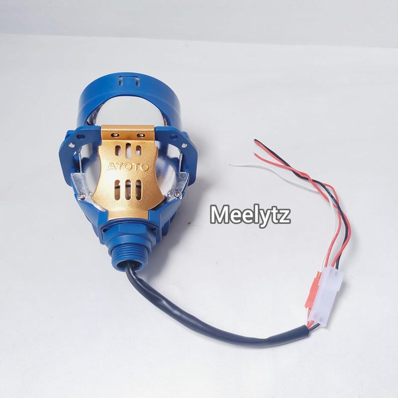 Biled Projector Ayoto 2.5inc Blue Lens 45watt Flat Cut plus devil eye 6