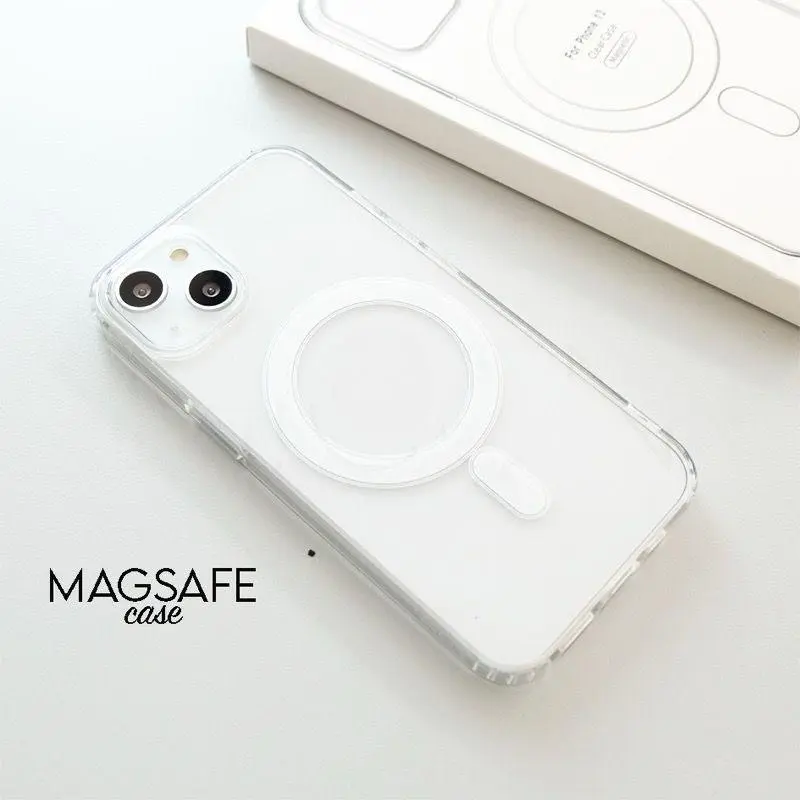 [+PACKING BOX] MAGSAF*CASE - Fullcover Anticrack on every side - For 1p 7 8 7+ 8+ XR XSMAX 11 12 13 14 15 16 PRO PROMAX PLUS casing full cover pelindung handphone Hardcase Softcase Bumper Silikon RCI194 3