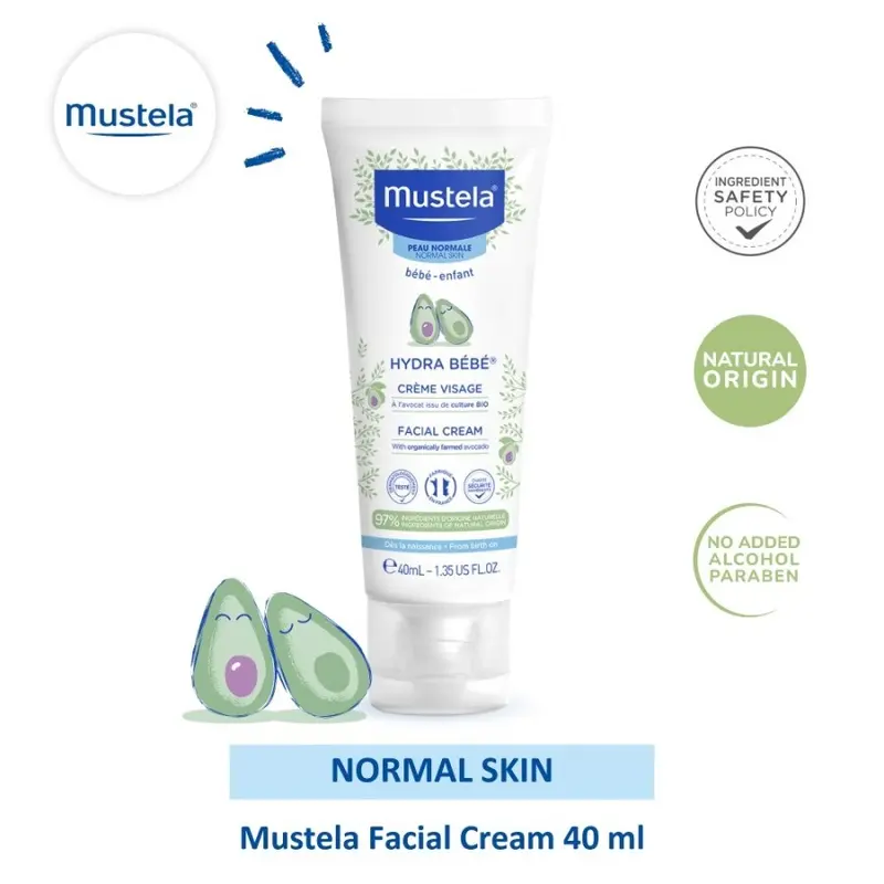 MUSTELA Hydrabebe Facial Cream 40 ml - Krim Wajah Bayi 0